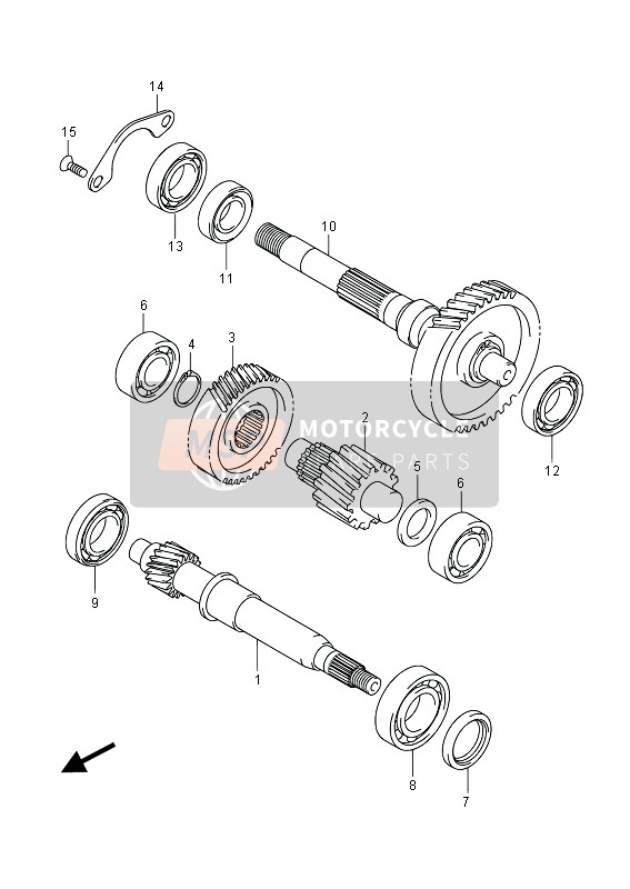 Suzuki UH200(Z) BURGMAN 2013 Transmission (2) for a 2013 Suzuki UH200(Z) BURGMAN